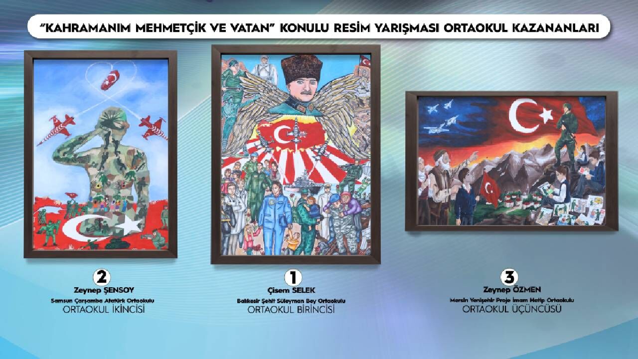 Kahramanmaraşlı Merve’nin Mehmetçik Sevgisi Ödül Getirdi