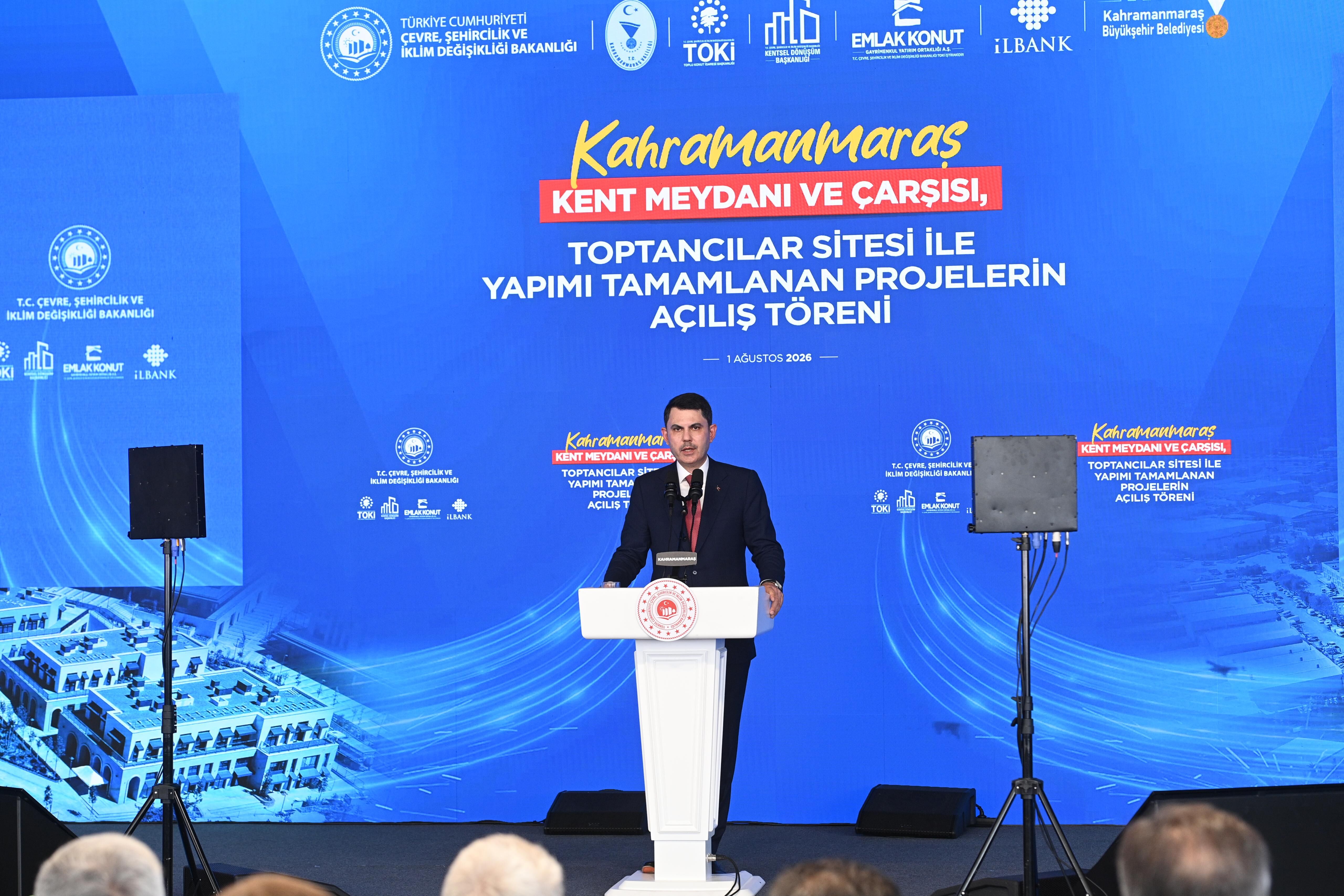 Kahramanmaraş'ta 5 Yeni Yatırım Açıldı, 4 Bin 500 Sosyal Konut Daha Yapılacak (1)
