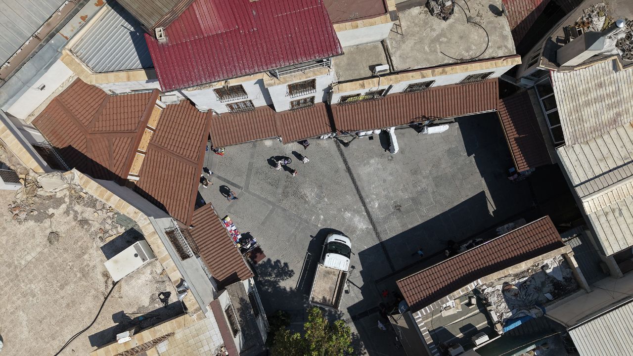 Kahramanmaraş'ta 500 yıllık çarşısı yenilendi
