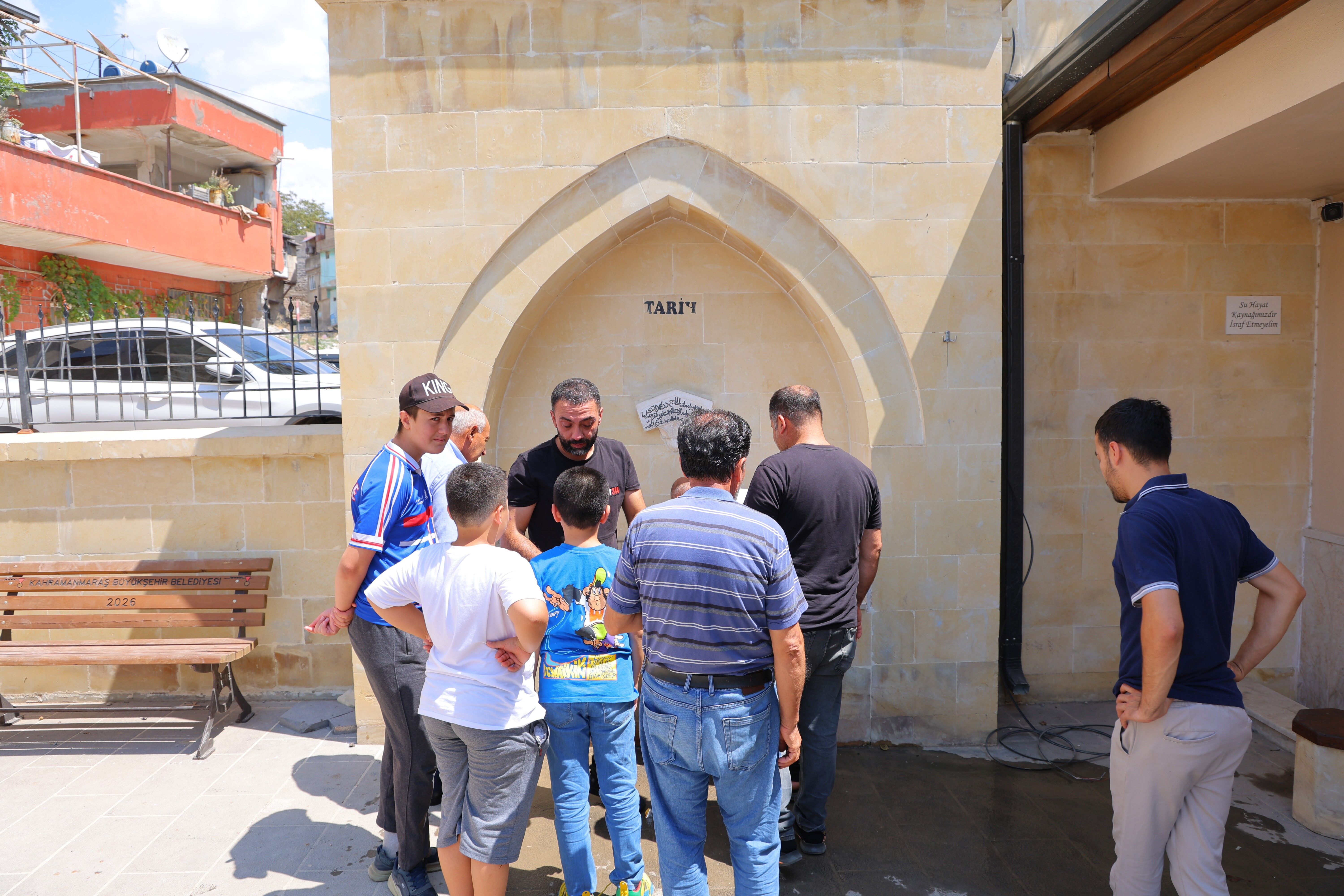Kahramanmaraş’ta asırlık pınara yoğun ilgi