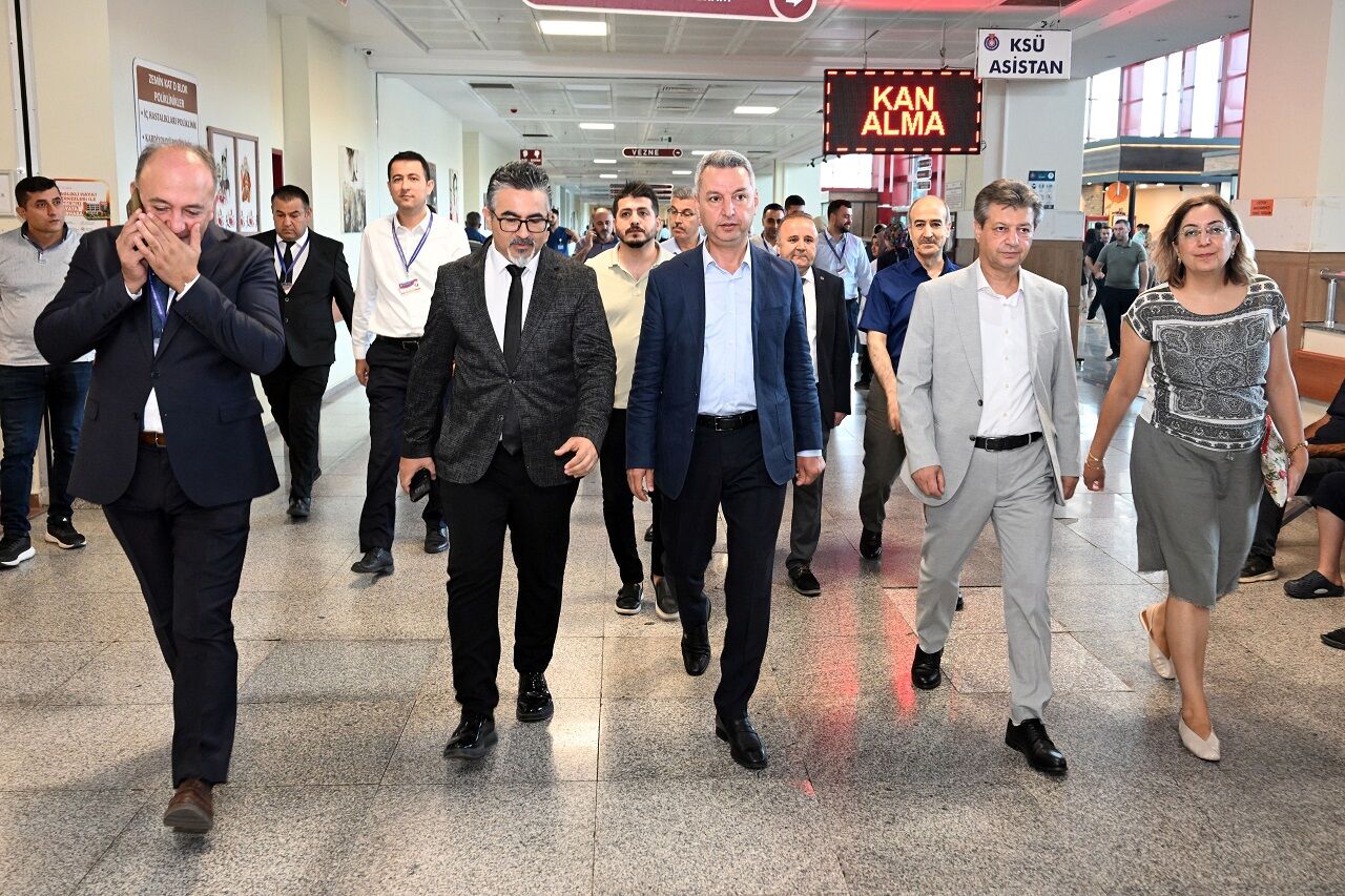 Rektör Okumuş KSÜ Hastanesini inceledi