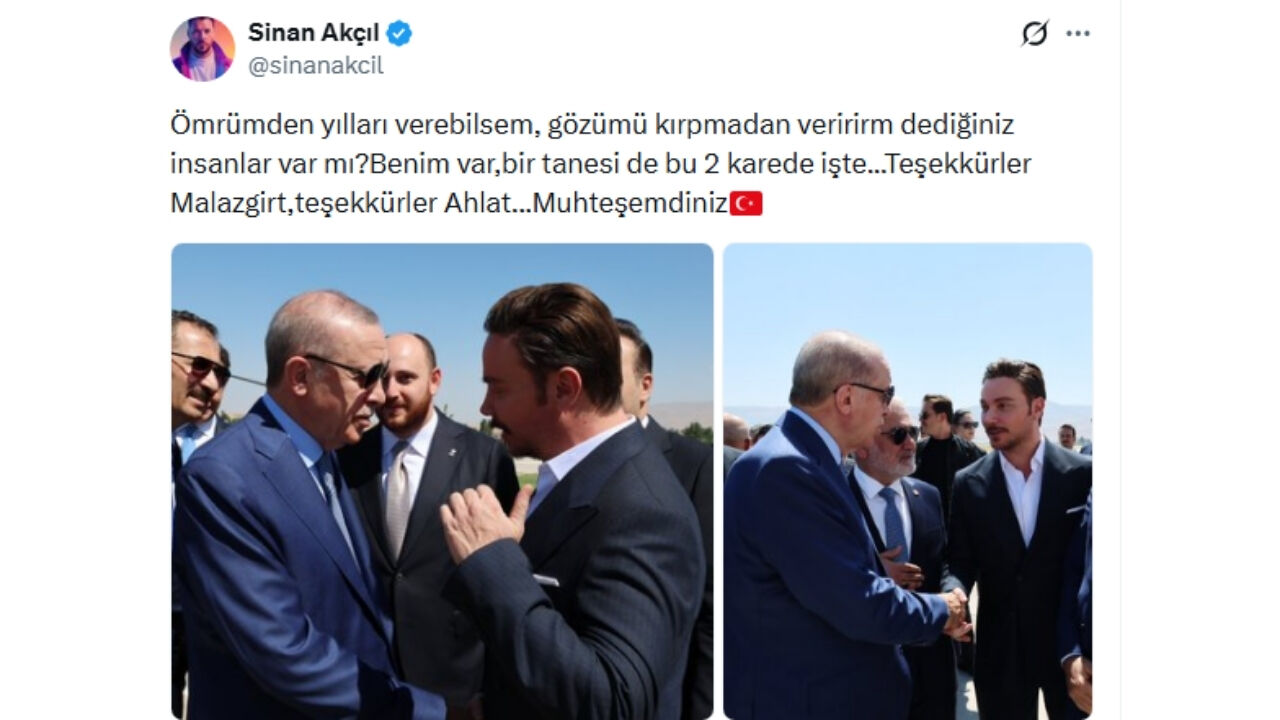 Sinan Akçıl, Cumhurbaşkanı Erdoğan Olayı Nedir Sinan Akçıl Cumhurbaşkanı İle Fotoğraf Mı Paylaştı, Altına Ne Yazdı (1)