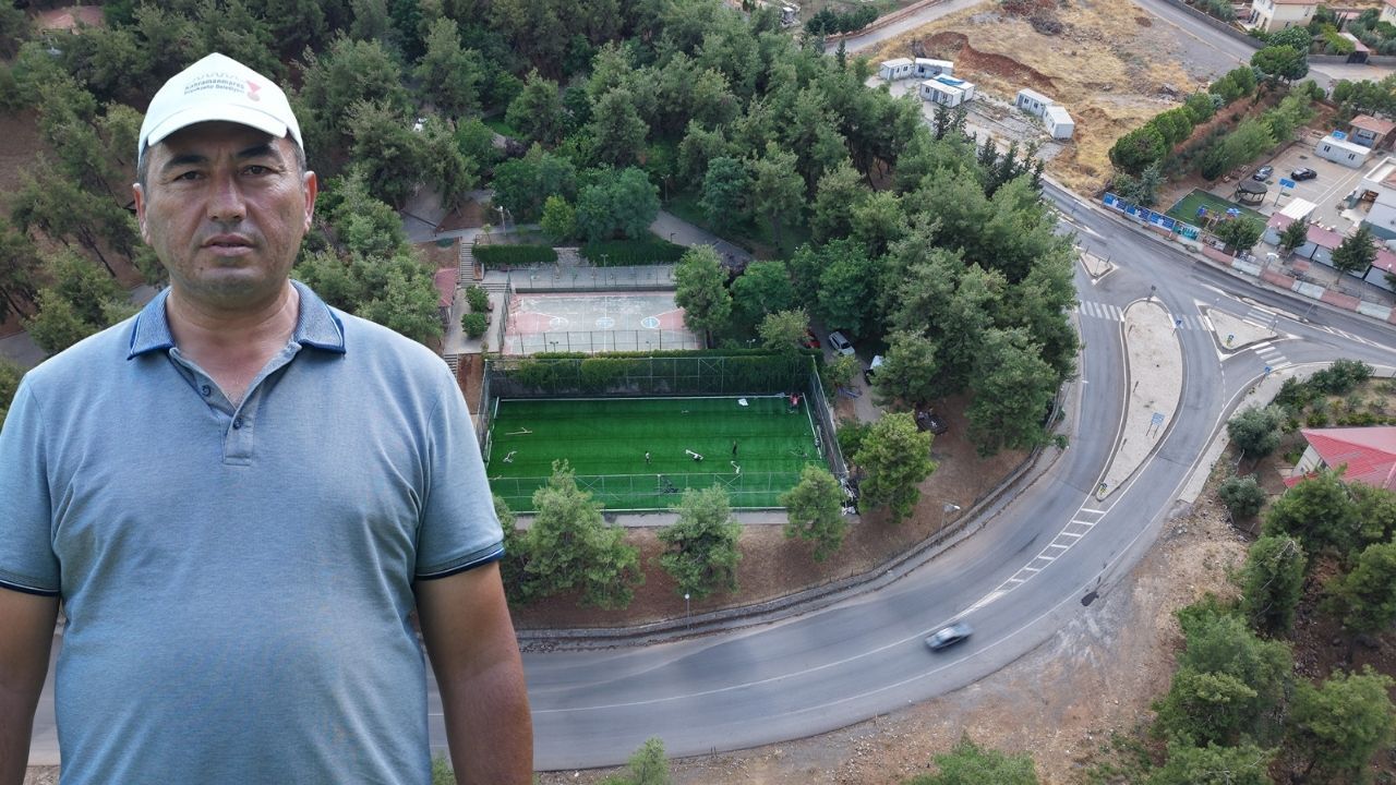 Türkoğlu'nda halı saha baştan sona yenileniyor