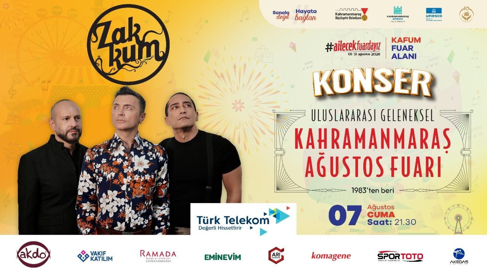 Geleneksel Ağustos Fuarı'nda Sahne Zakkum'un