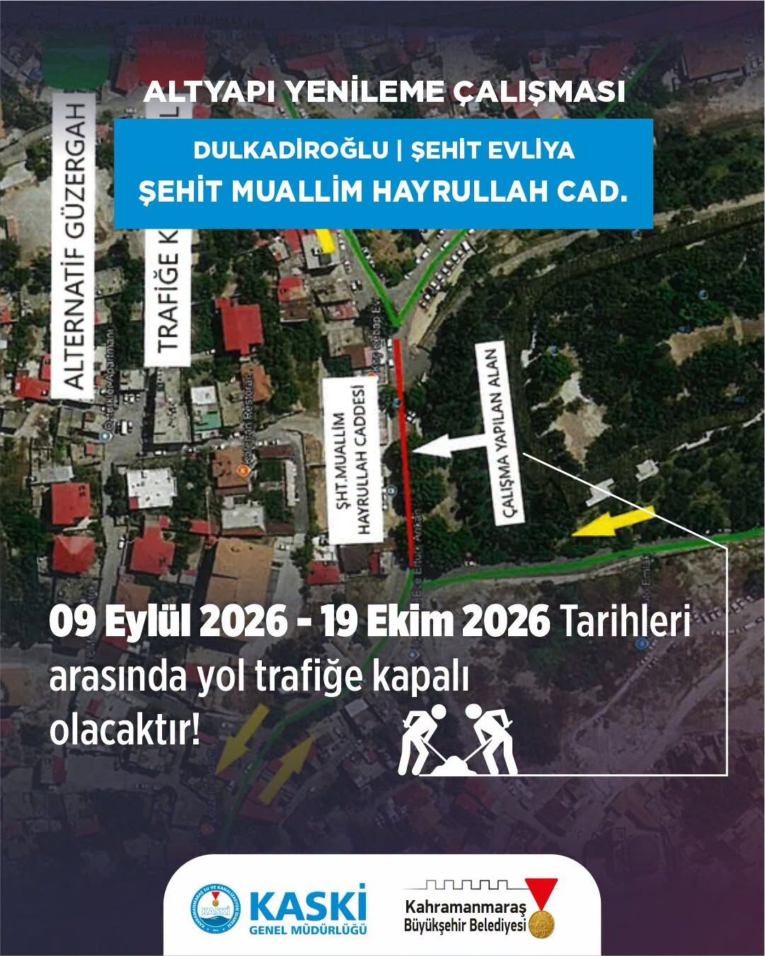 Kahramanmaraşlılar dikkat! O yol 66 gün trafiğe kapalı-1