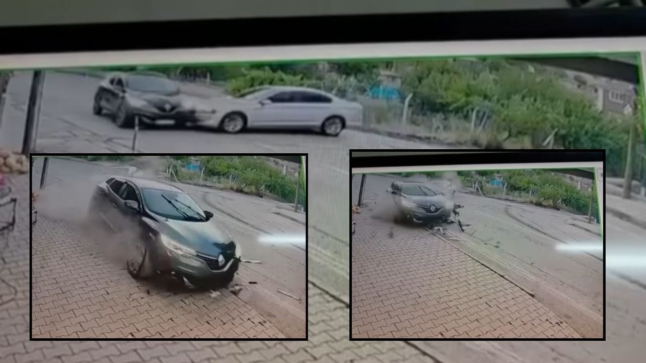 Afşin’de iki otomobil kavşakta çarpıştı: 2 yaralı