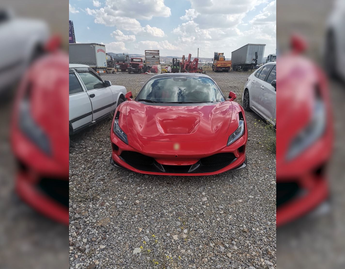 Makas atan lüks spor otomobilin sürücüsüne 90 bin lira ceza