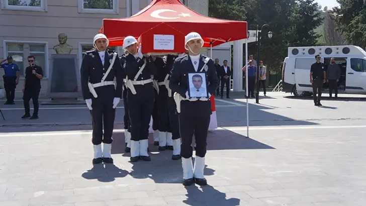 Hayatını kaybeden Başkomiser Hacı Murat Özbal için tören düzenlendi