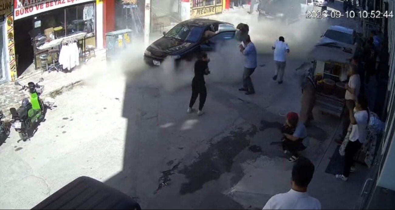 İş yerinde tüp patladı, vatandaşlar büyük panik yaşadı