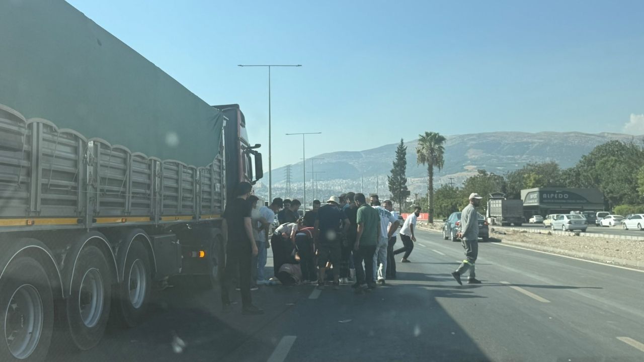 Kahramanmaraş Doğu Çevre Yolu'nda tır yayaya çarptı: 1 yaralı