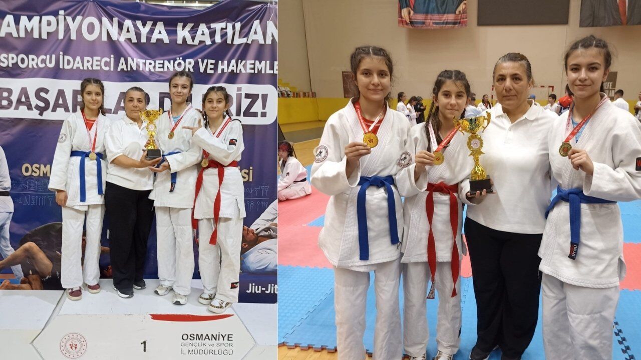 Kahramanmaraş'a Ju-Jitsu Şampiyonası'ndan 12 madalya birden geldi