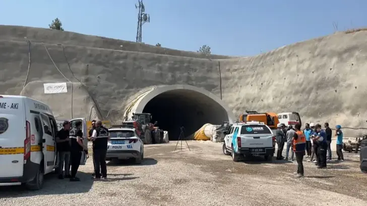 Kahramanmaraş'ın komşu ilinde tünel inşaatında iş kazası: 1 ölü, 3 yaralı