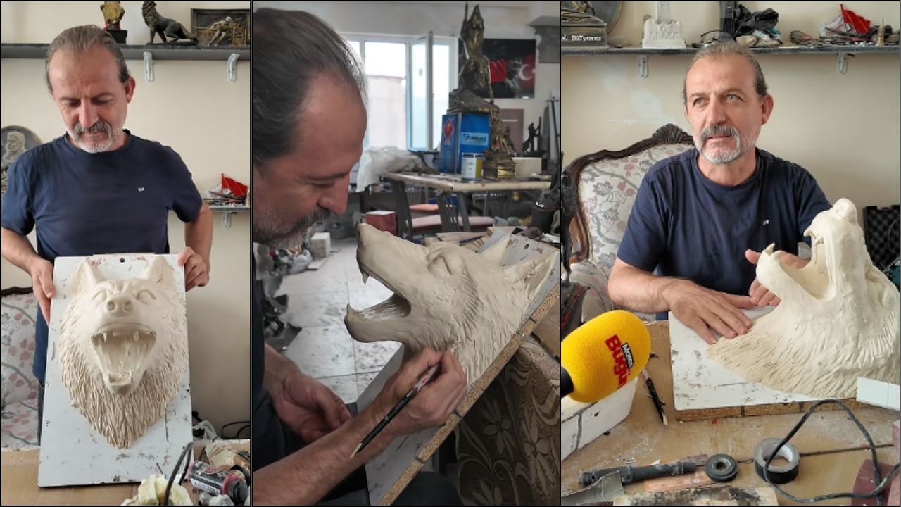 Kahramanmaraşlı Heykeltıraşın Sanat Tutkusu Günde 20 Saat Çalışıyor-1
