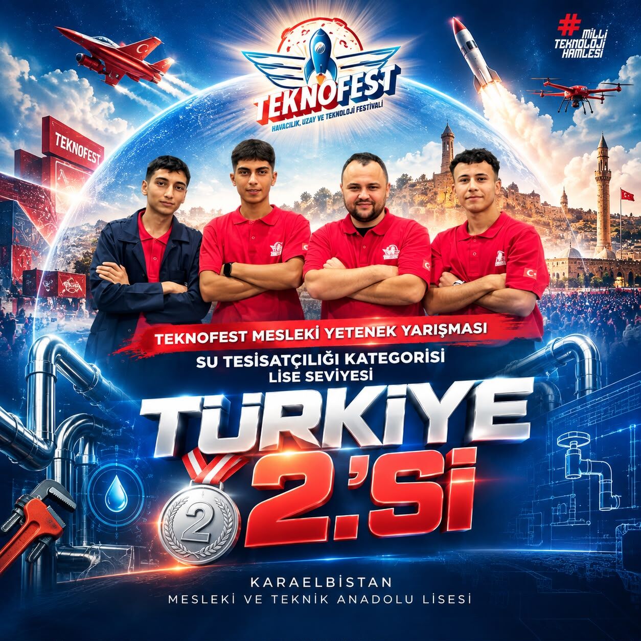 Kahramanmaraşlı Öğrenciler Teknofest’te Türkiye Ikincisi Oldu-1