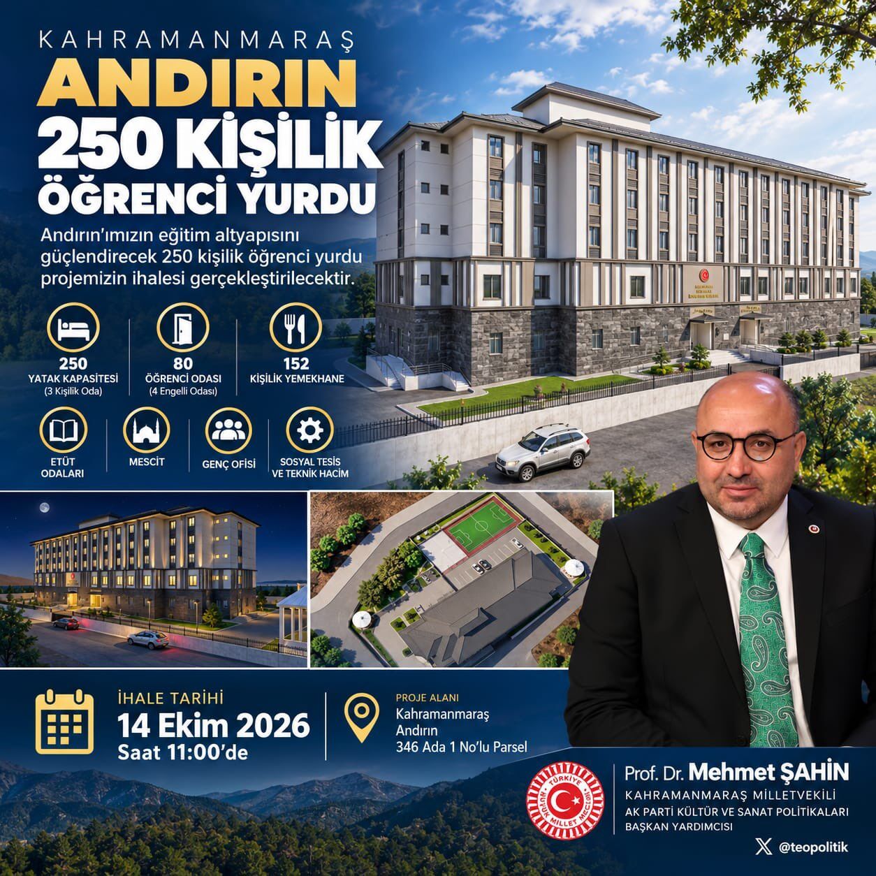 Kahramanmaraş’ta 250 Kişilik Öğrenci Yurdu Için Tarih Belli Oldu (2)