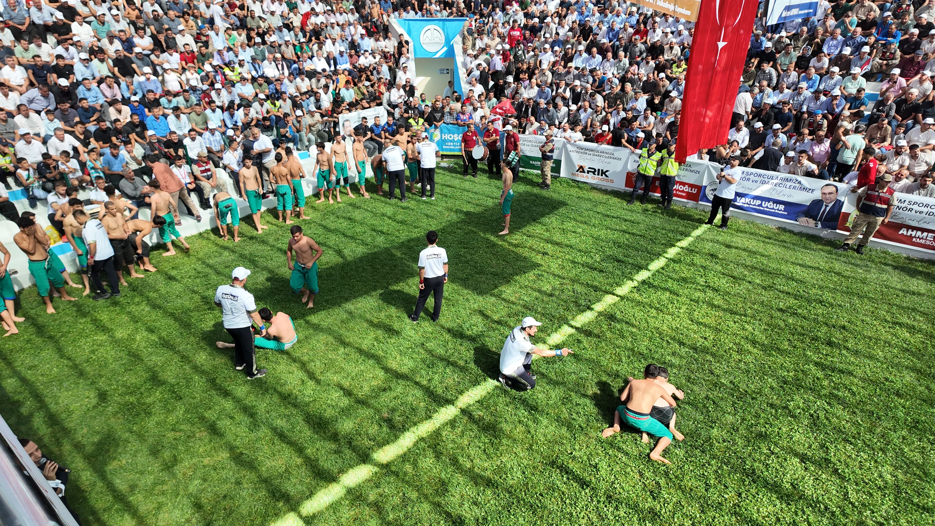Kahramanmaraş’ta 30. Bertiz Boyalı Güreş Festivali başladı