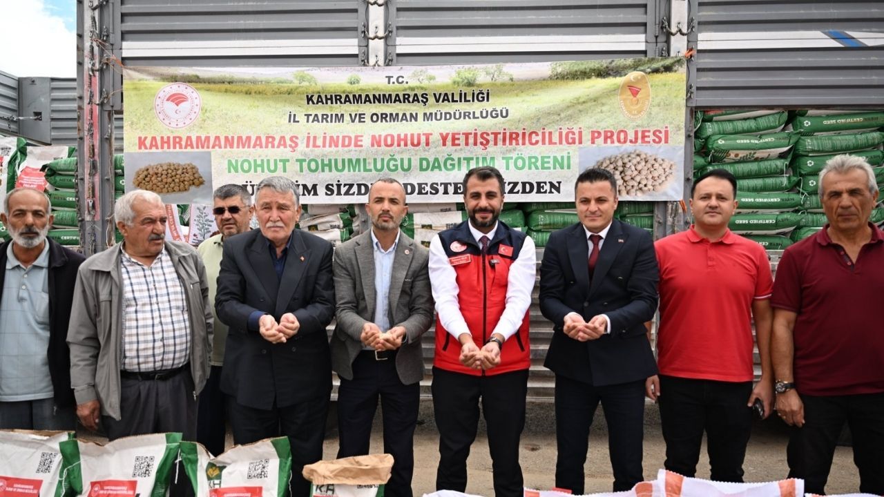 Kahramanmaraş’ta çiftçiye 144 ton tohum desteği