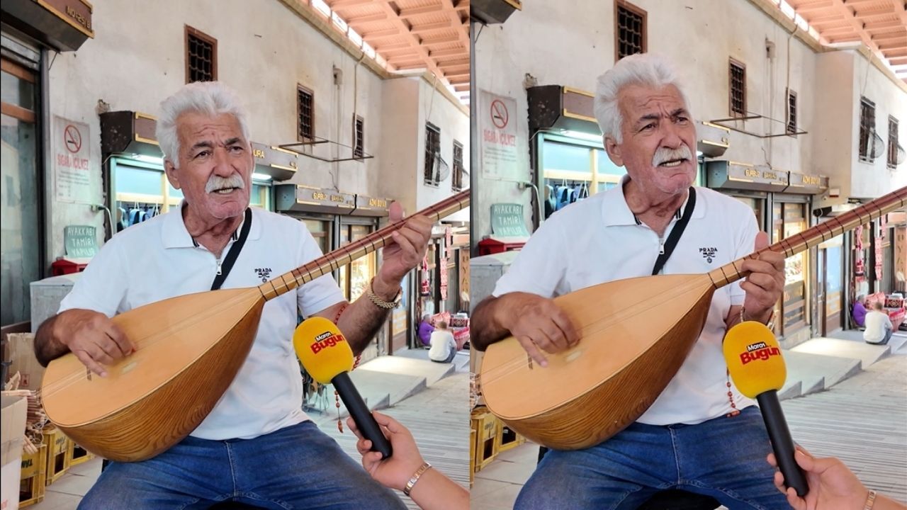 Kahramanmaraş’ta halk ozanı Aşık Kamberi’nin sazı sokaklarda yankılanıyor