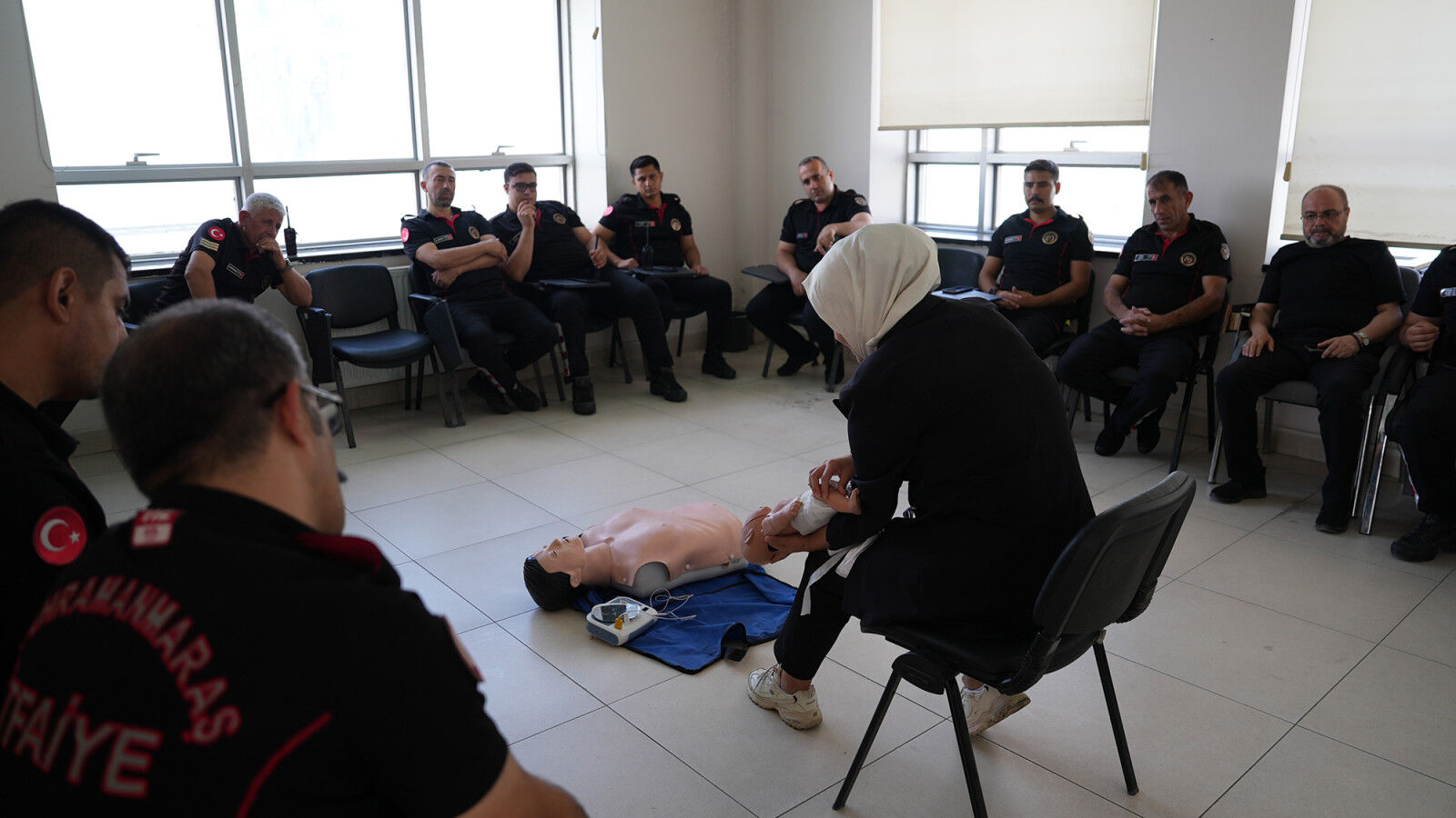 Kahramanmaraş’ta İtfaiye Personeline Uygulamalı İlk Yardım Eğitimi (5)