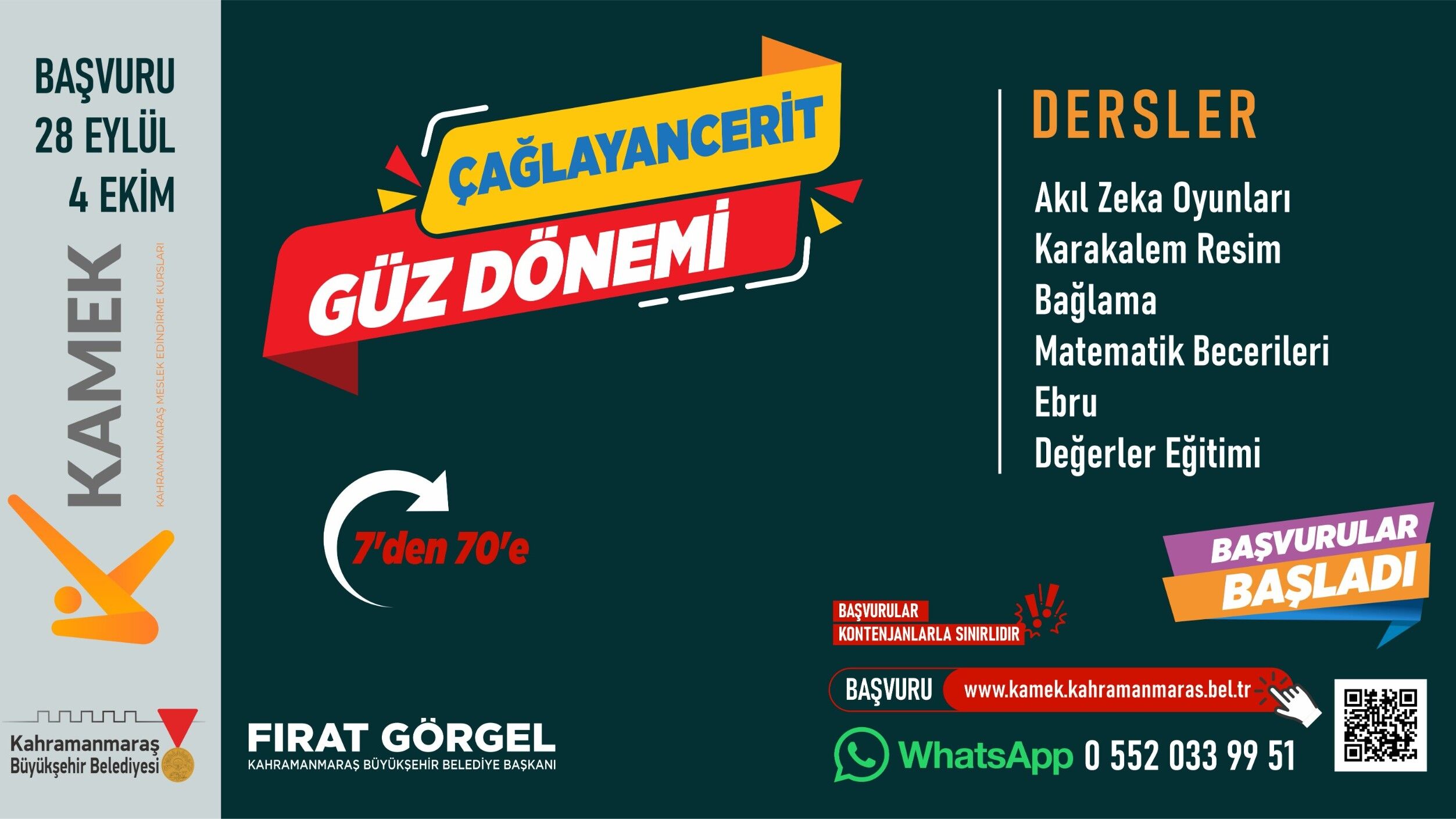Kahramanmaraş’ta Kamek Kursları Başladı 4 İlçede Ücretsiz Eğitim Fırsatı (2)