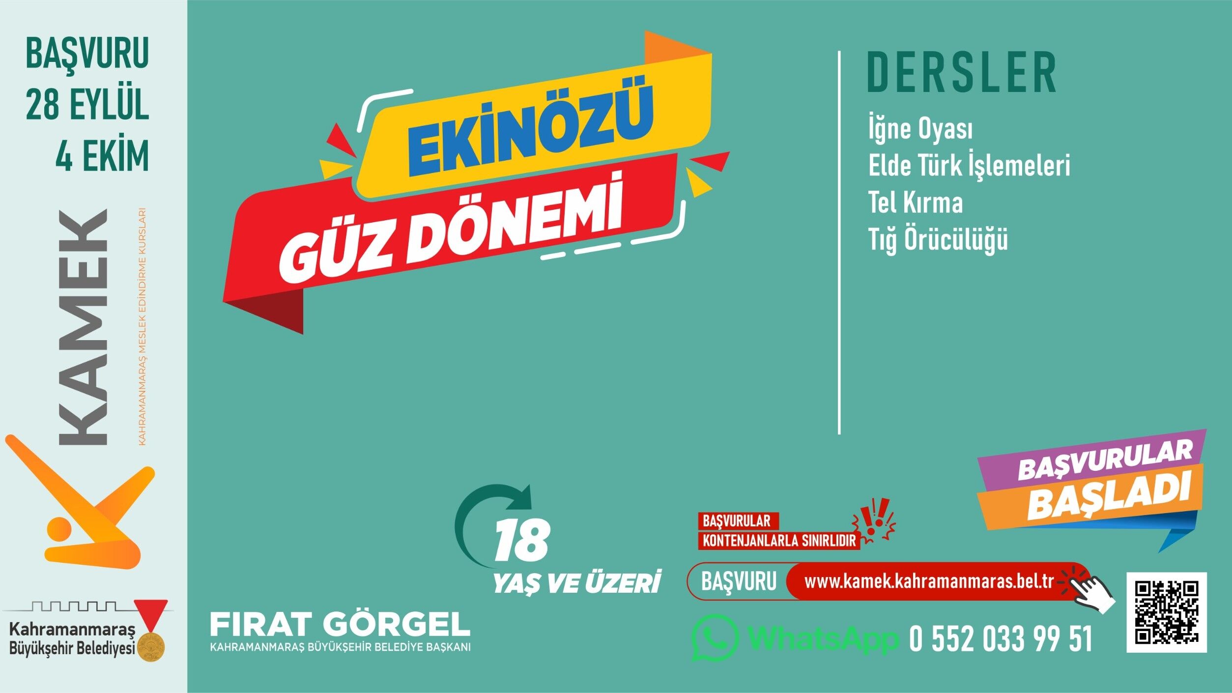 Kahramanmaraş’ta Kamek Kursları Başladı 4 İlçede Ücretsiz Eğitim Fırsatı (3)