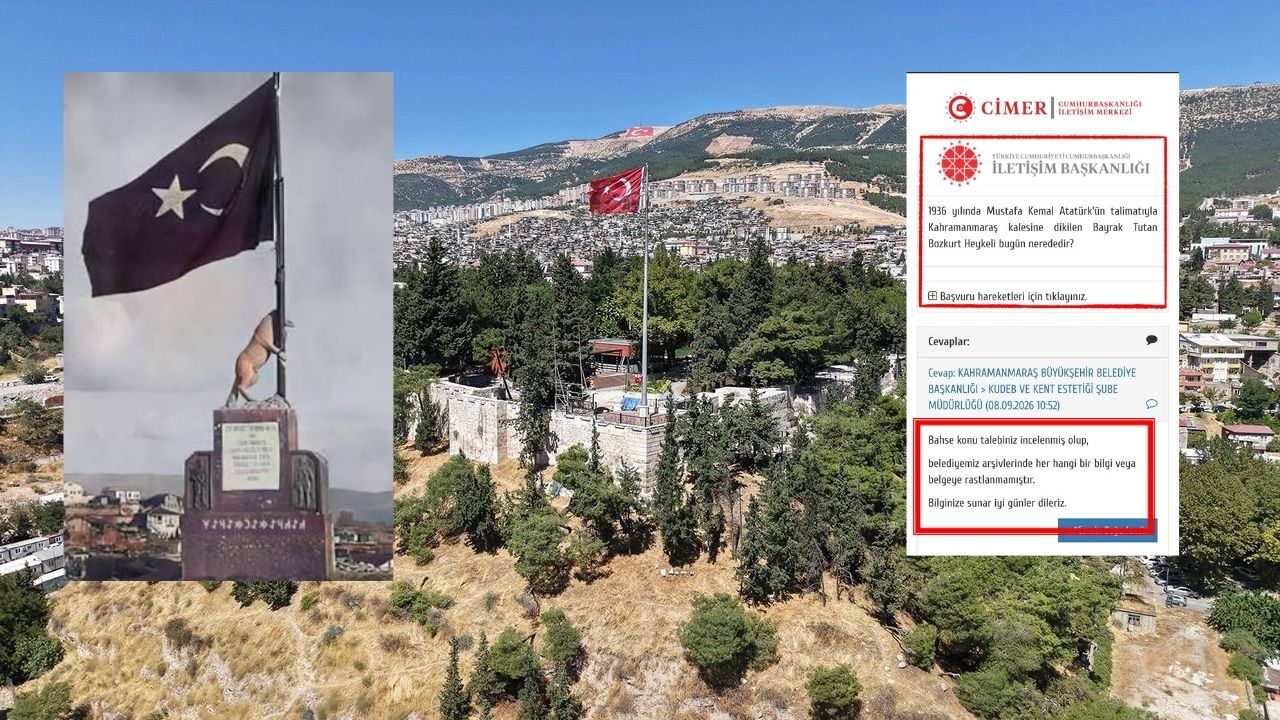 Kahramanmaraş’ta Yıllardır Kayıp Olan Bozkurt Heykeli Ci̇mer’e Soruldu Belediyede Kaydı Çıkmadı (2)