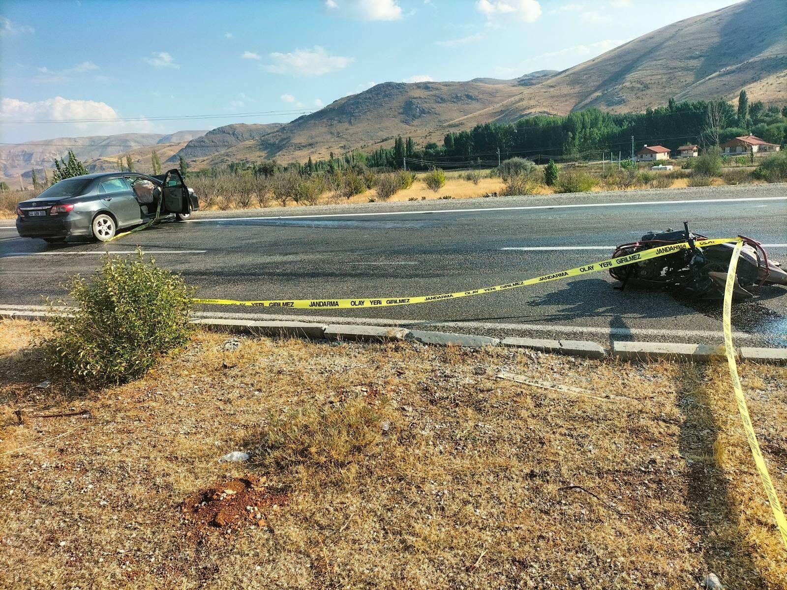 Malatya’da Motosiklet Kazası Can Aldı! Genç Sürücü Kurtarılamadı (2)