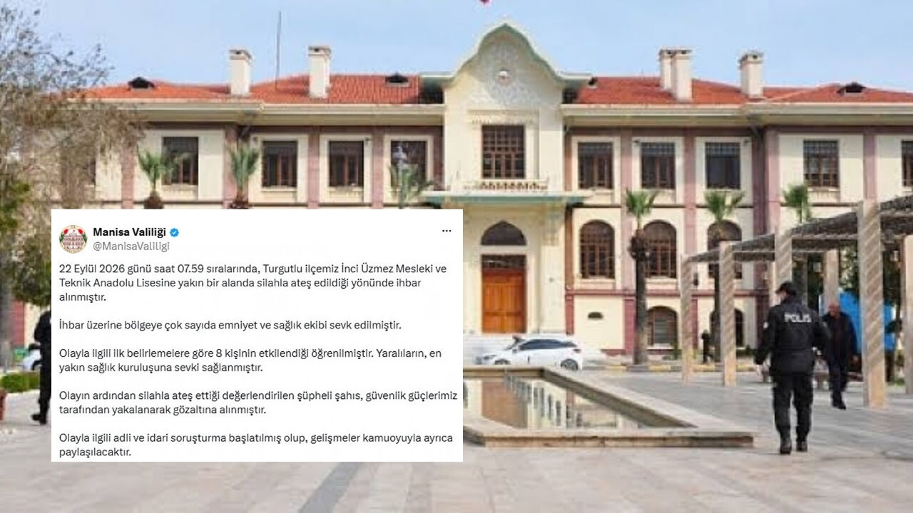 Manisa Valiliği Açıkladı! Okul Yakınındaki Saldırıda 8 Yaralı