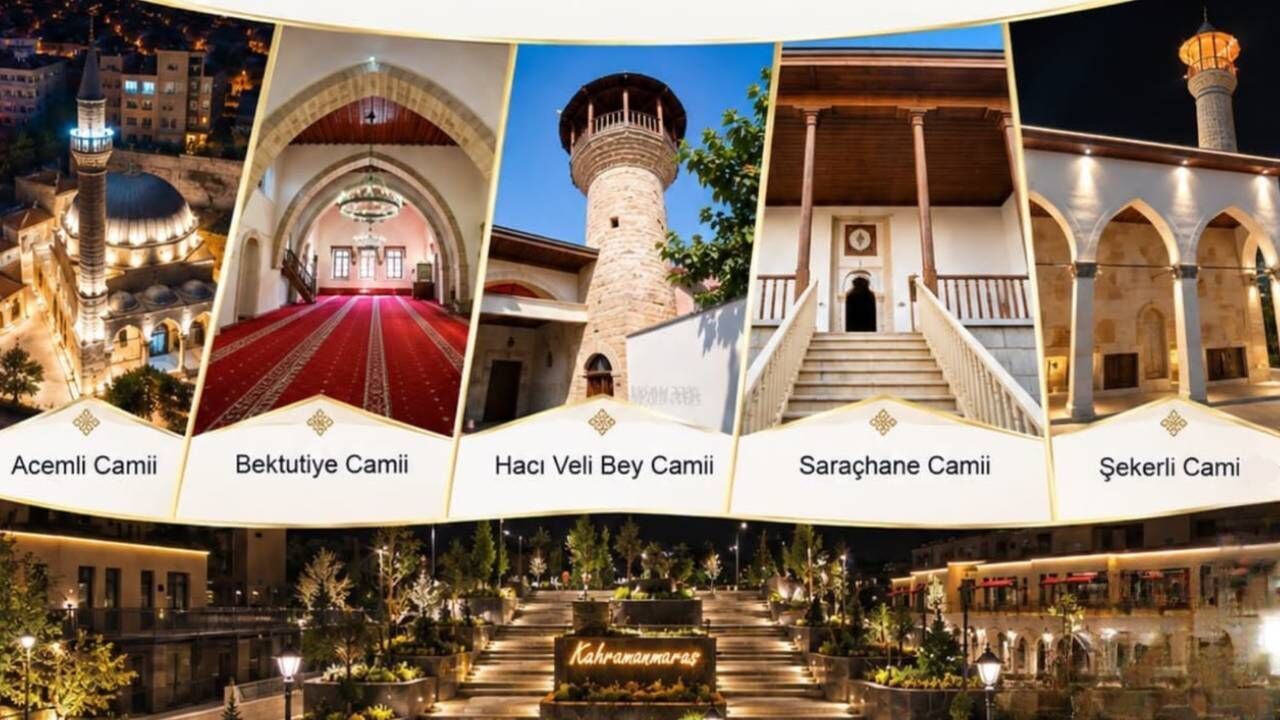 Kahramanmaraş’ta 5 tarihi cami yeniden ibadete açılıyor