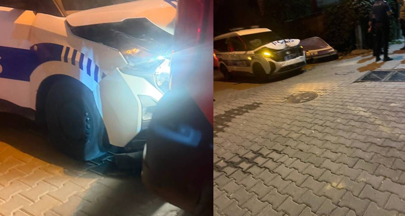 Sürücü ’dur’ ihtarına uymadı, kovalamaca kazayla bitti: Bir polis memuru yaralandı