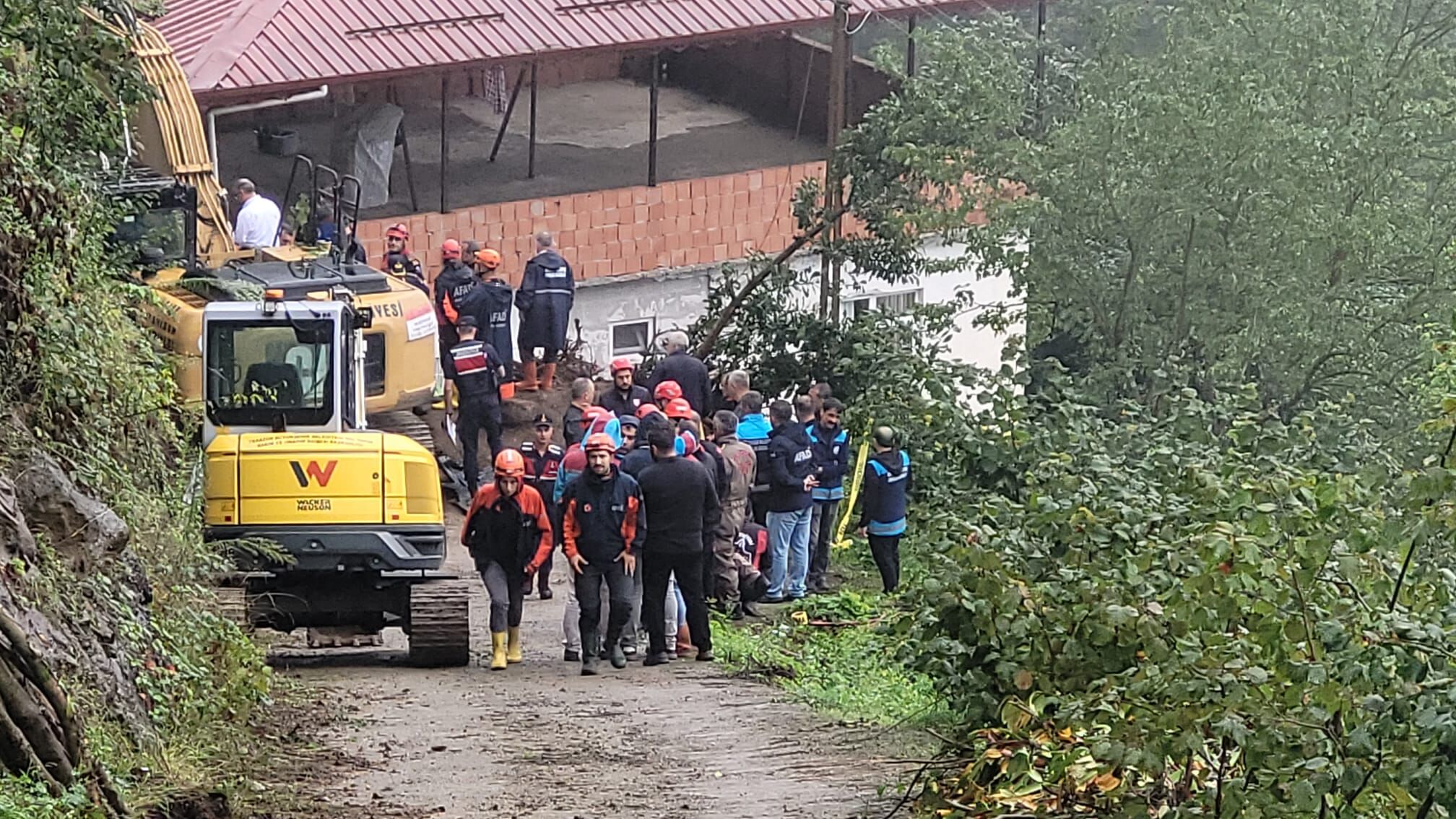 Trabzon'da heyelan; 1 kişi hayatını kaybetti