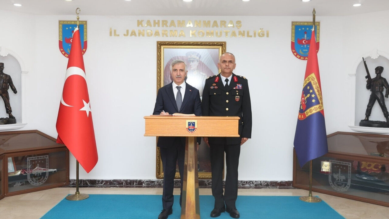 Vali Ünlüer'den İl Jandarma Komutanı'na ziyaret