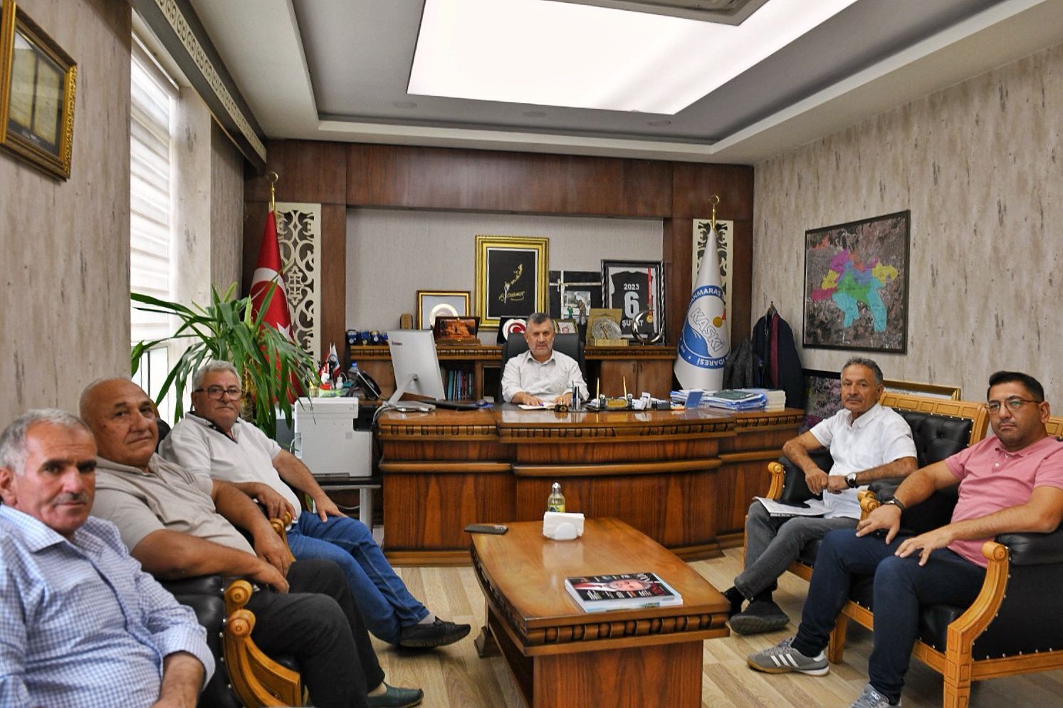 Kahramanmaraş’ta muhtarlardan KASKİ’ye ziyaret