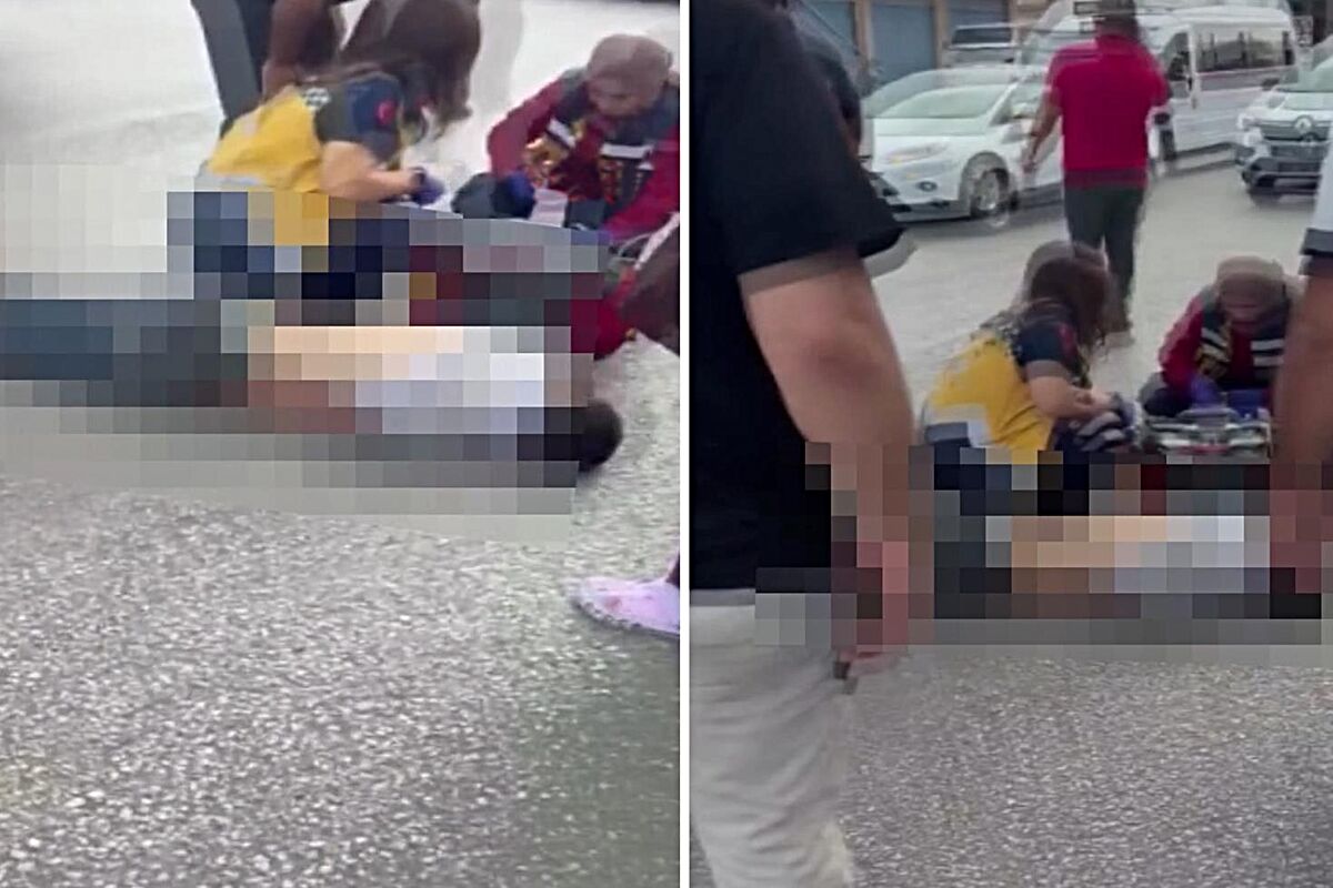 Yaya üst geçidinden düştü, minibüs çarpınca hayatını kaybetti