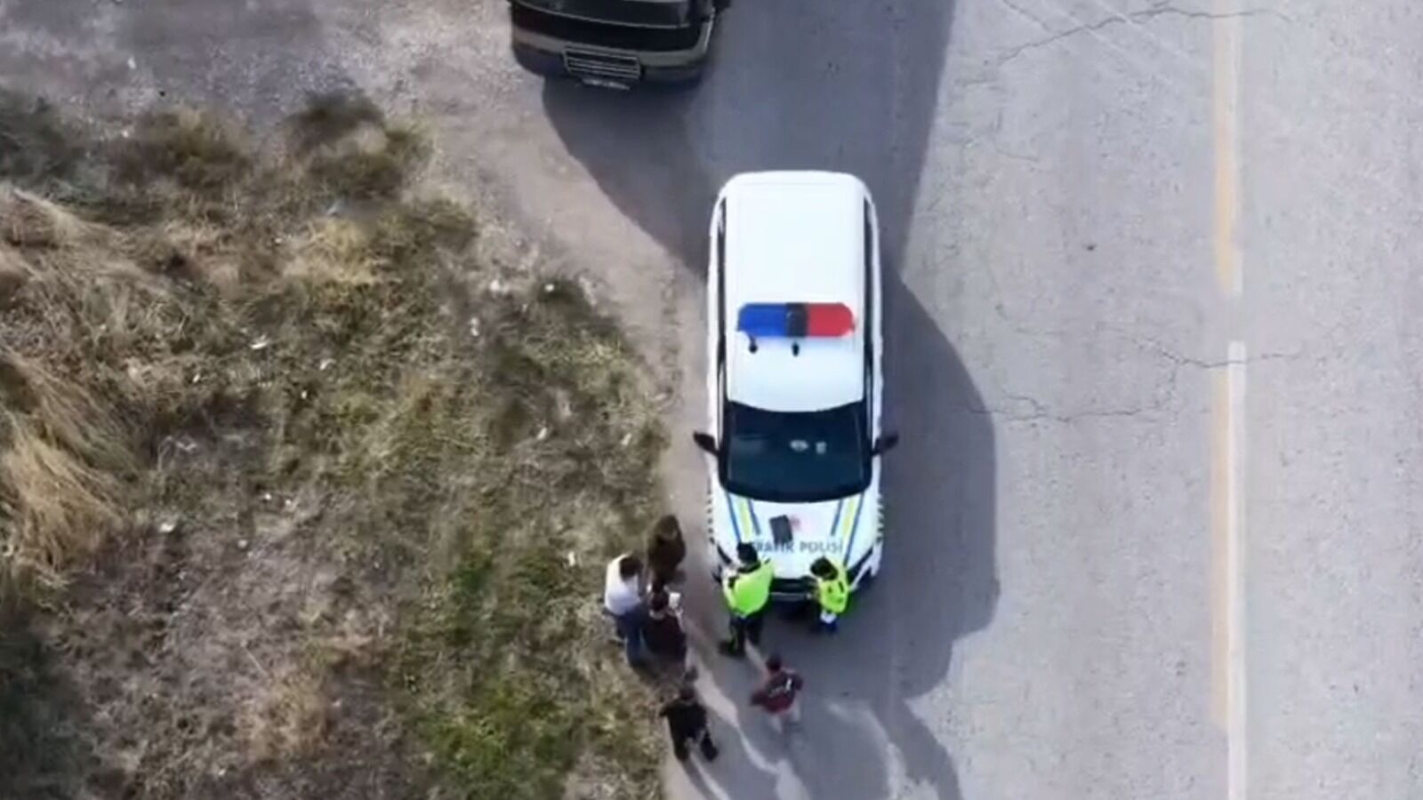 Dronlu denetimden kaçan minibüs sürücüsüne 28 bin lira ceza