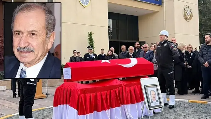 Hayatını kaybeden eski Bakan Ünal Erkan için Emniyet Genel Müdürlüğü'nde tören