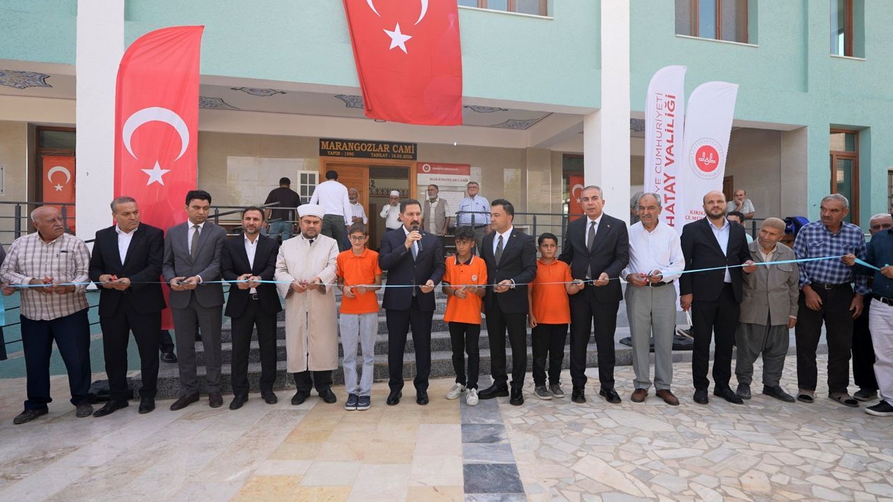 Kahramanmaraş depremlerinin ardından Hatay'da 137'nci cami tamamlandı