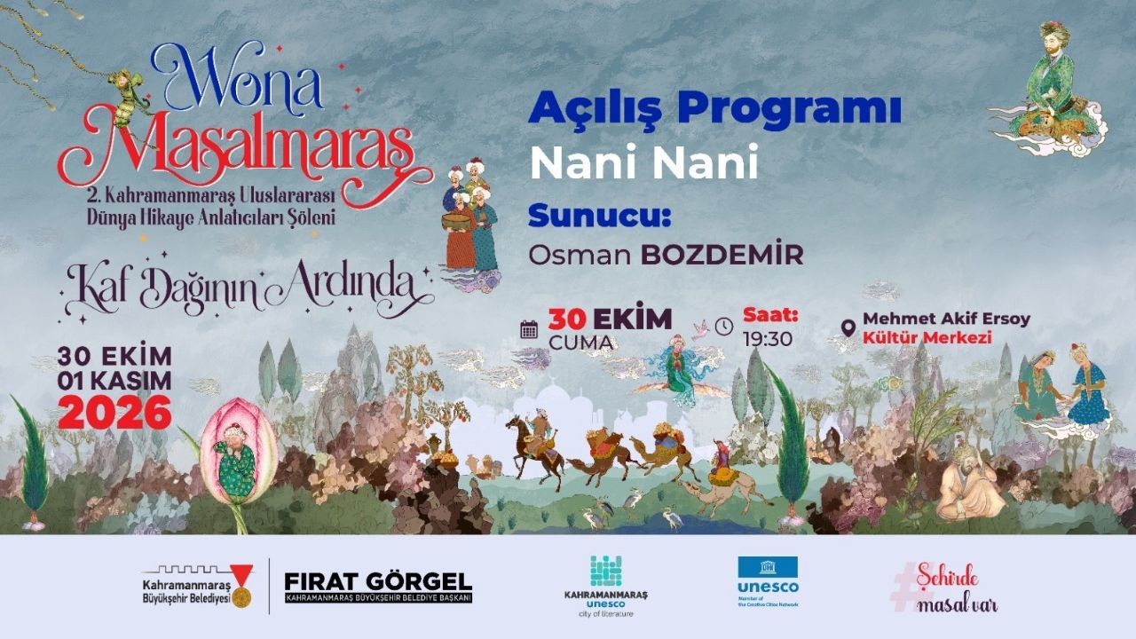 Kahramanmaraş'ta 3 Gün Sürecek Hikâye Şöleni Başlıyor! (1)