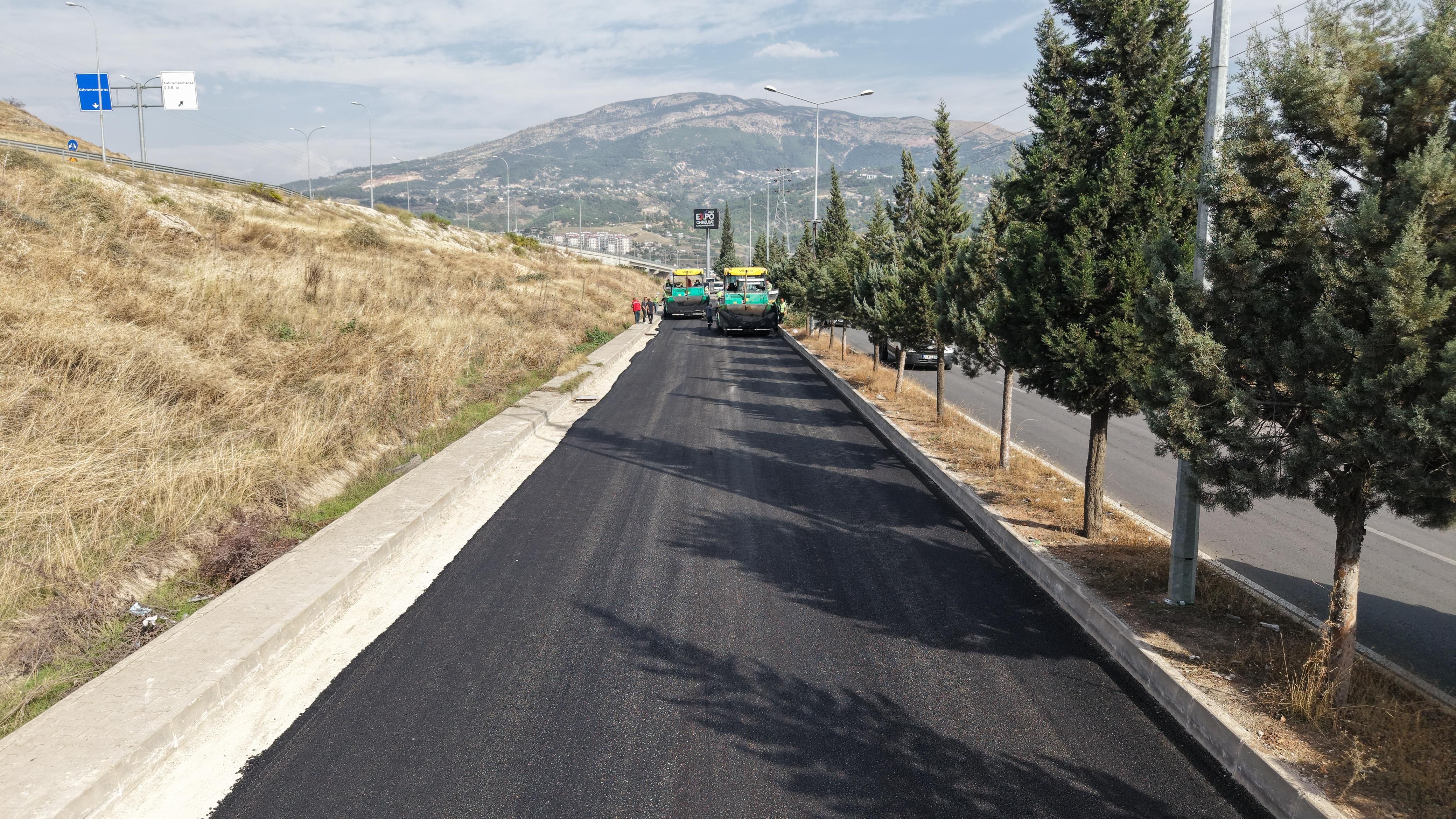Kahramanmaraş’ta Expo’dan Osb’ye Uzanan Yolda Asfalt Çalışması (4)