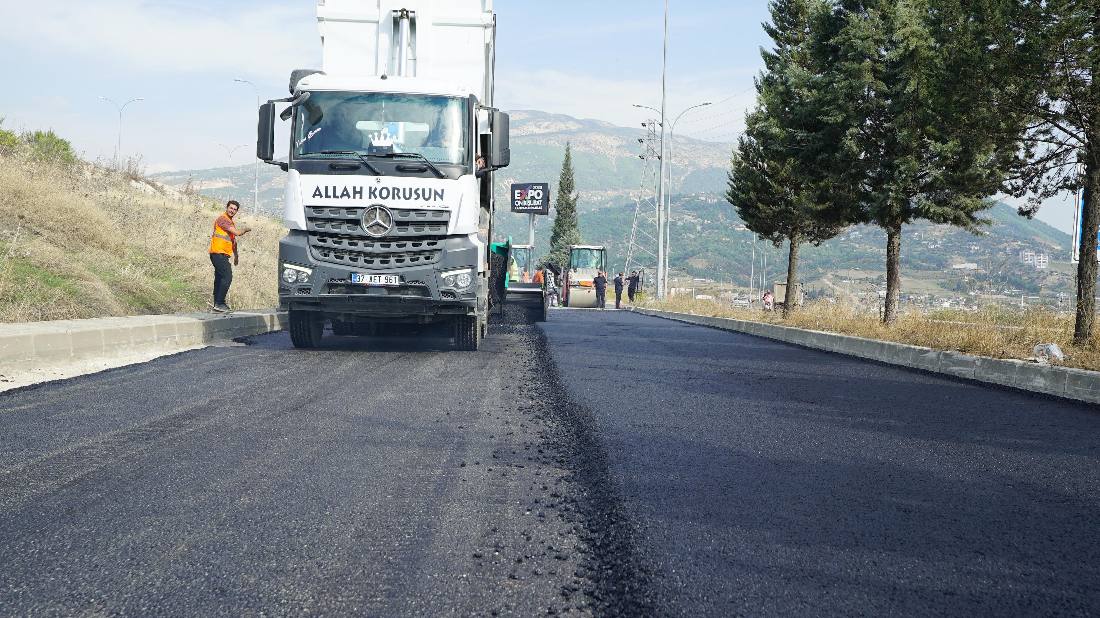 Kahramanmaraş’ta Expo’dan Osb’ye Uzanan Yolda Asfalt Çalışması (7)