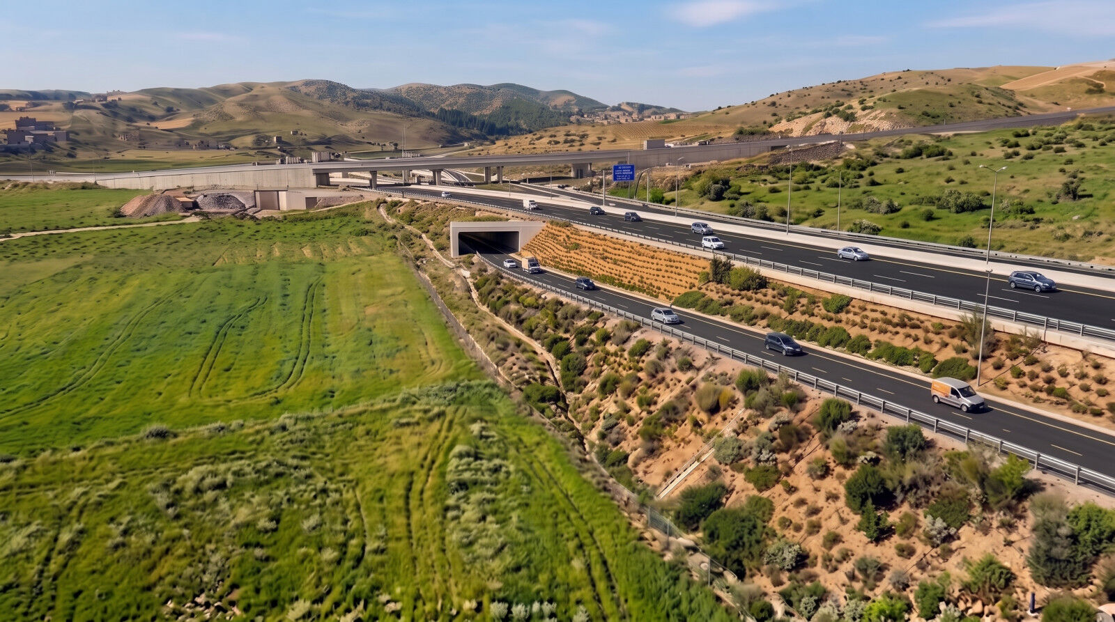 Kahramanmaraş'ta Kuzey Çevre Yolu Batı Girişi Hızla Yükseliyor