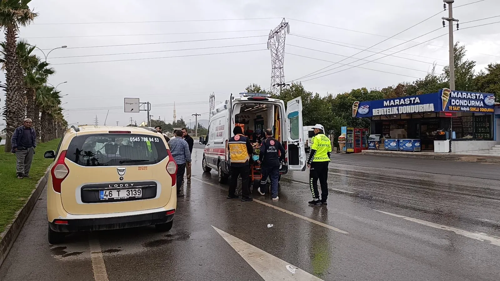Kahramanmaraş'ta Yayaya Taksi Çarptı-1