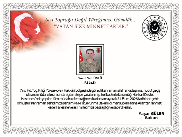 Şehit Yusuf Sait Ünlü'nün Düğün Hayali Yarım Kaldı Babasının Sözleri Ağlattı (1)